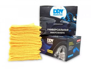 Салфетки для нанесения защитных составов 10х13 голубые 50шт Dry Monster DM-1013-MicrofaberBL